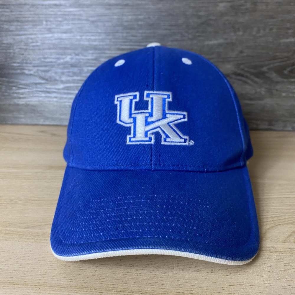 Kentucky Wildcats Hat Cap Strap Back Blue White NCAA Basketball Mens College